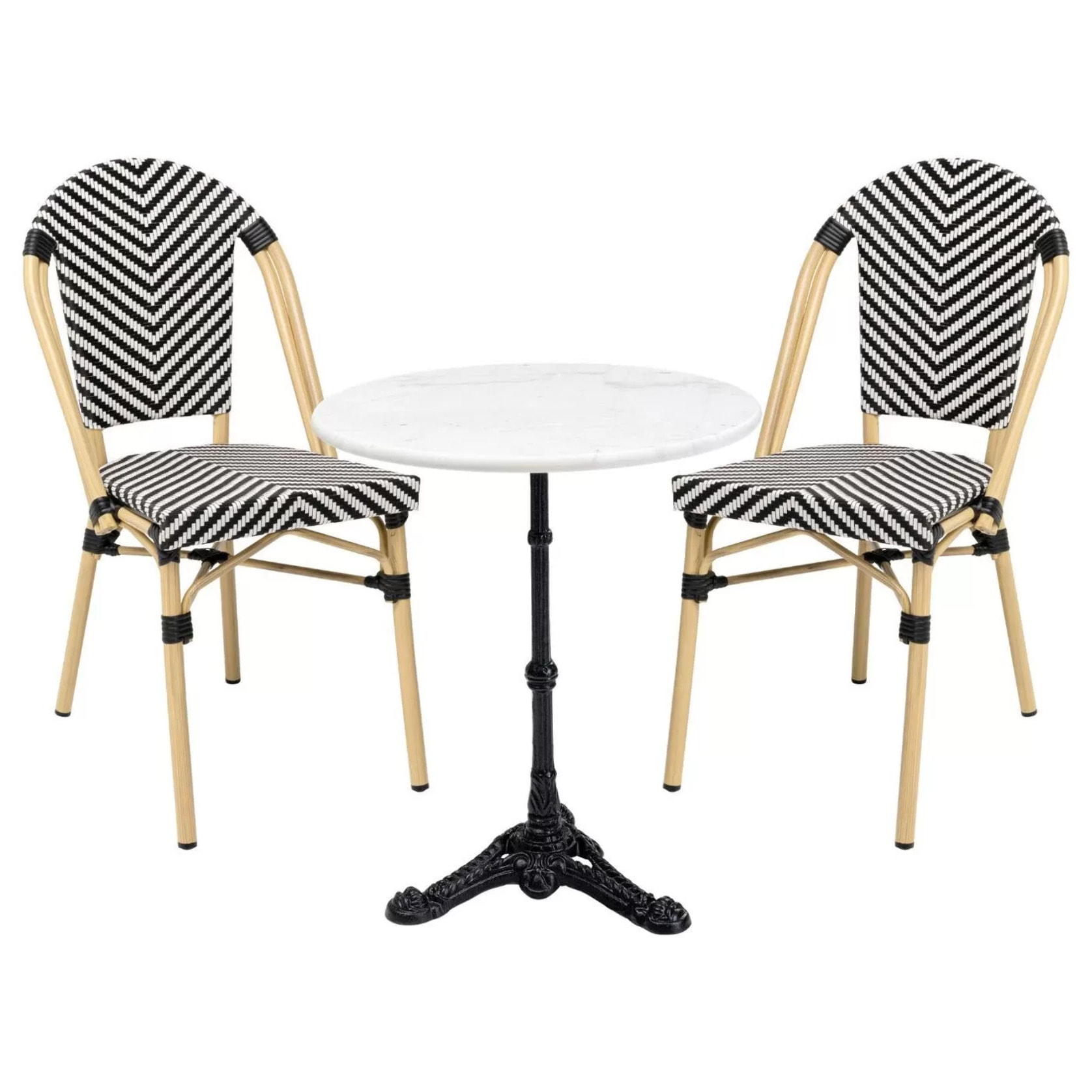 Ensemble de jardin Bistrot Montmartre noir Kare Design