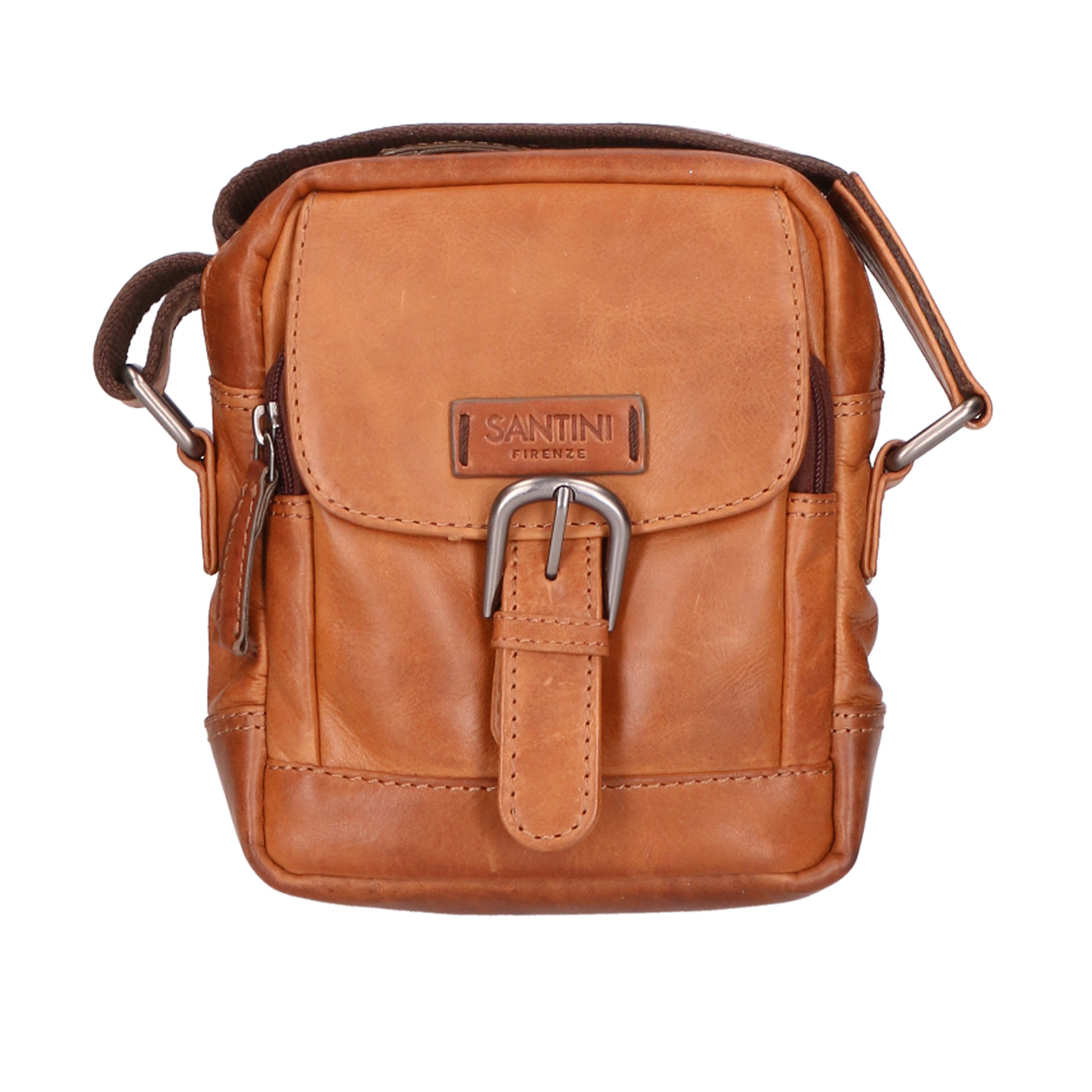 Borsa a tracolla unisex In Vera pelle Made in India 15x19x5 cm