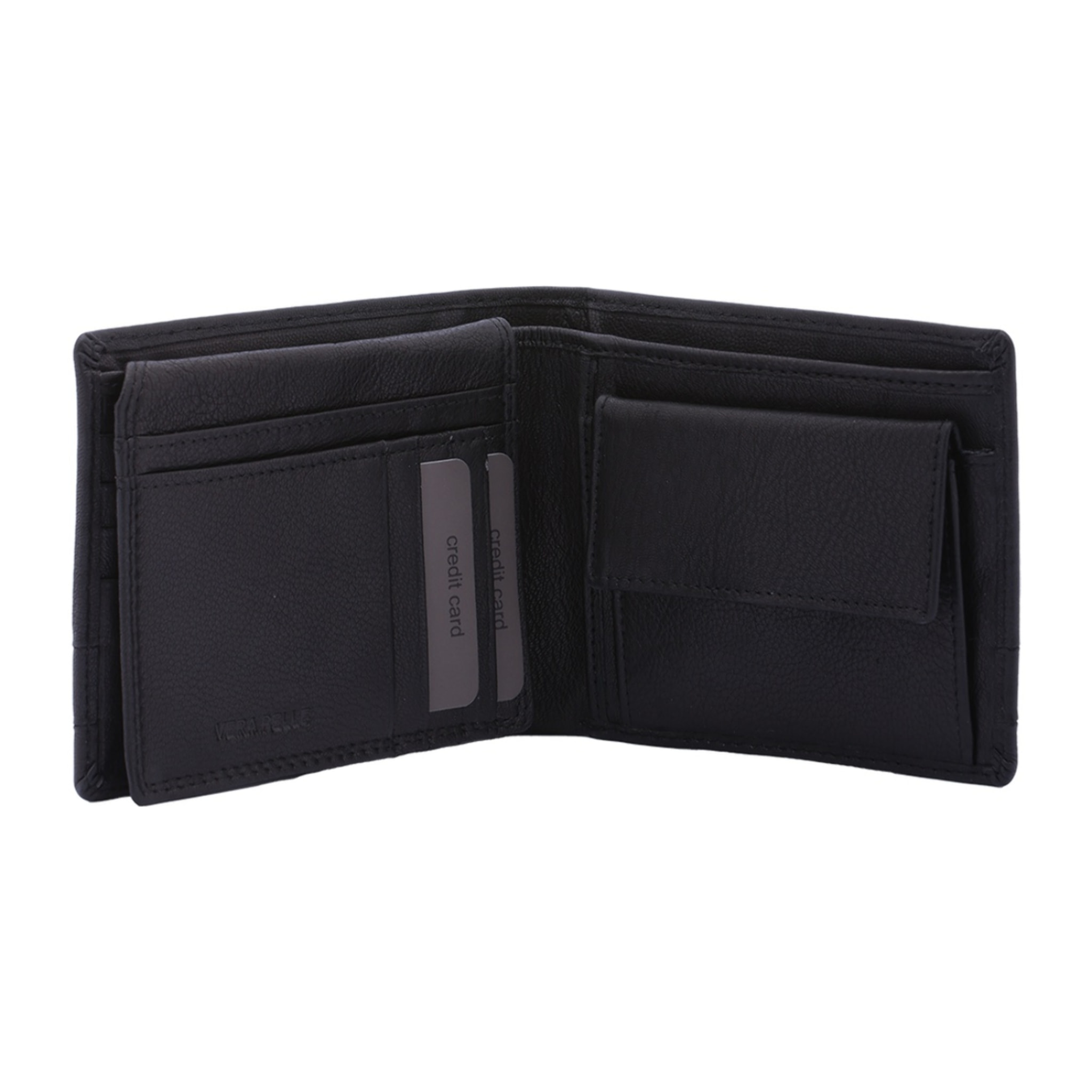 Portafoglio uomo in vera pelle - Modello False - Casual - 9.5 x 12.0 x 3.0 cm