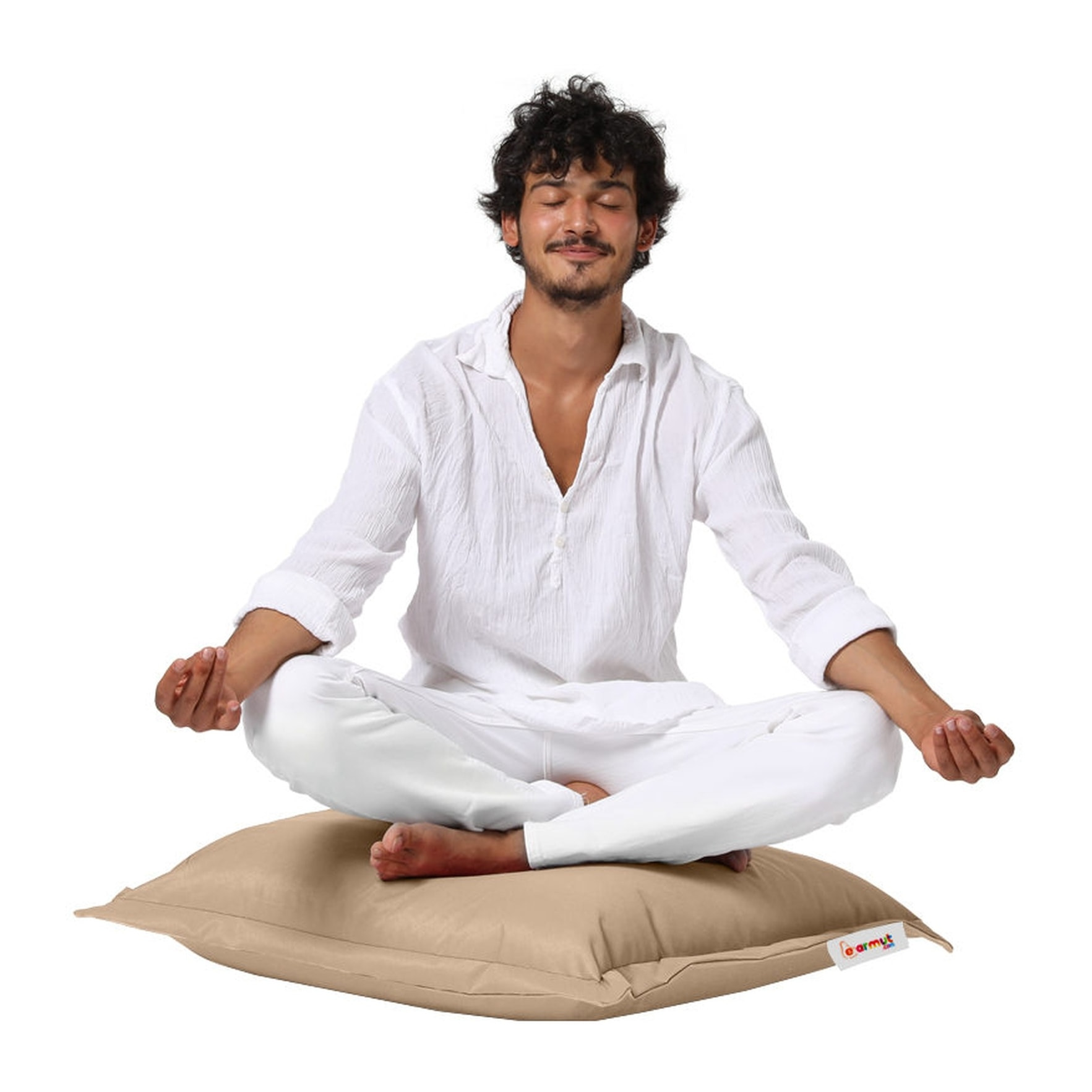 Cojín pouf 70x70 - visón