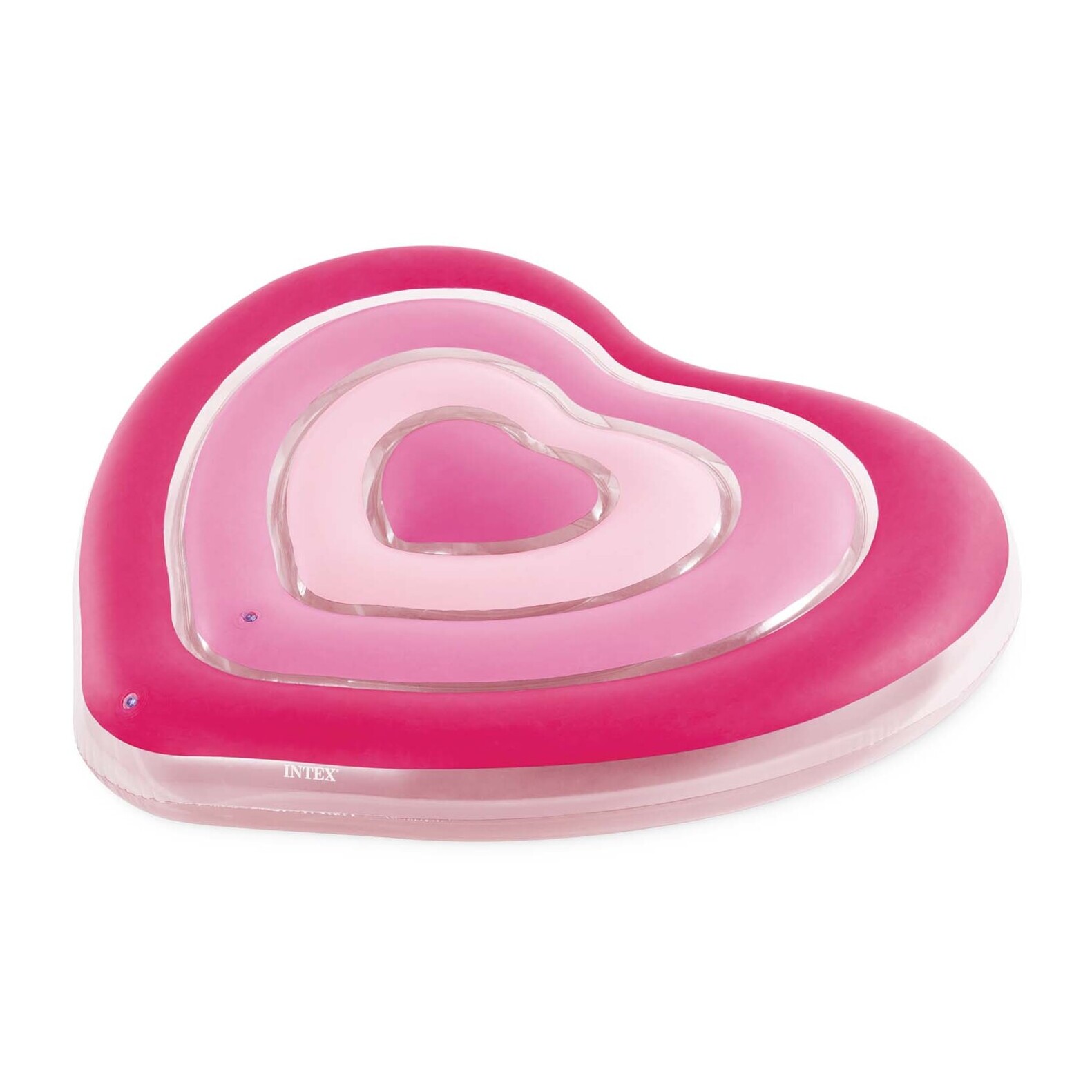 Intex Materassino Mare Gonfiabile Cuore, PVC, Rosa, 155x135x25 cm