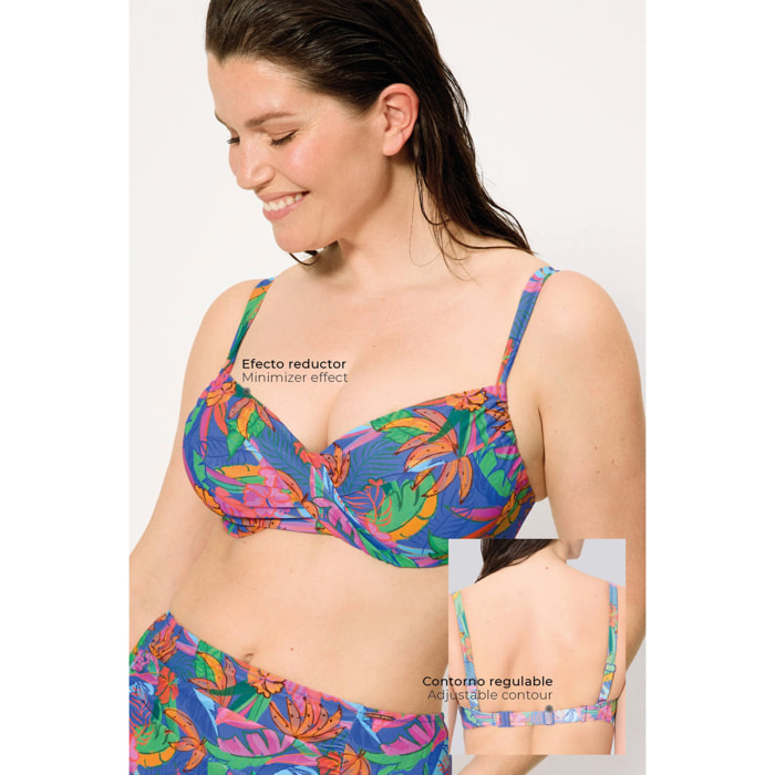 Top bikini contenitivo