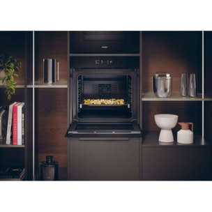 Four encastrable HAIER H6 ID46G5YTB - Pyrolyse - Hydrolyse - Chaleur pulsée - Porte froide - Rails télescopiques