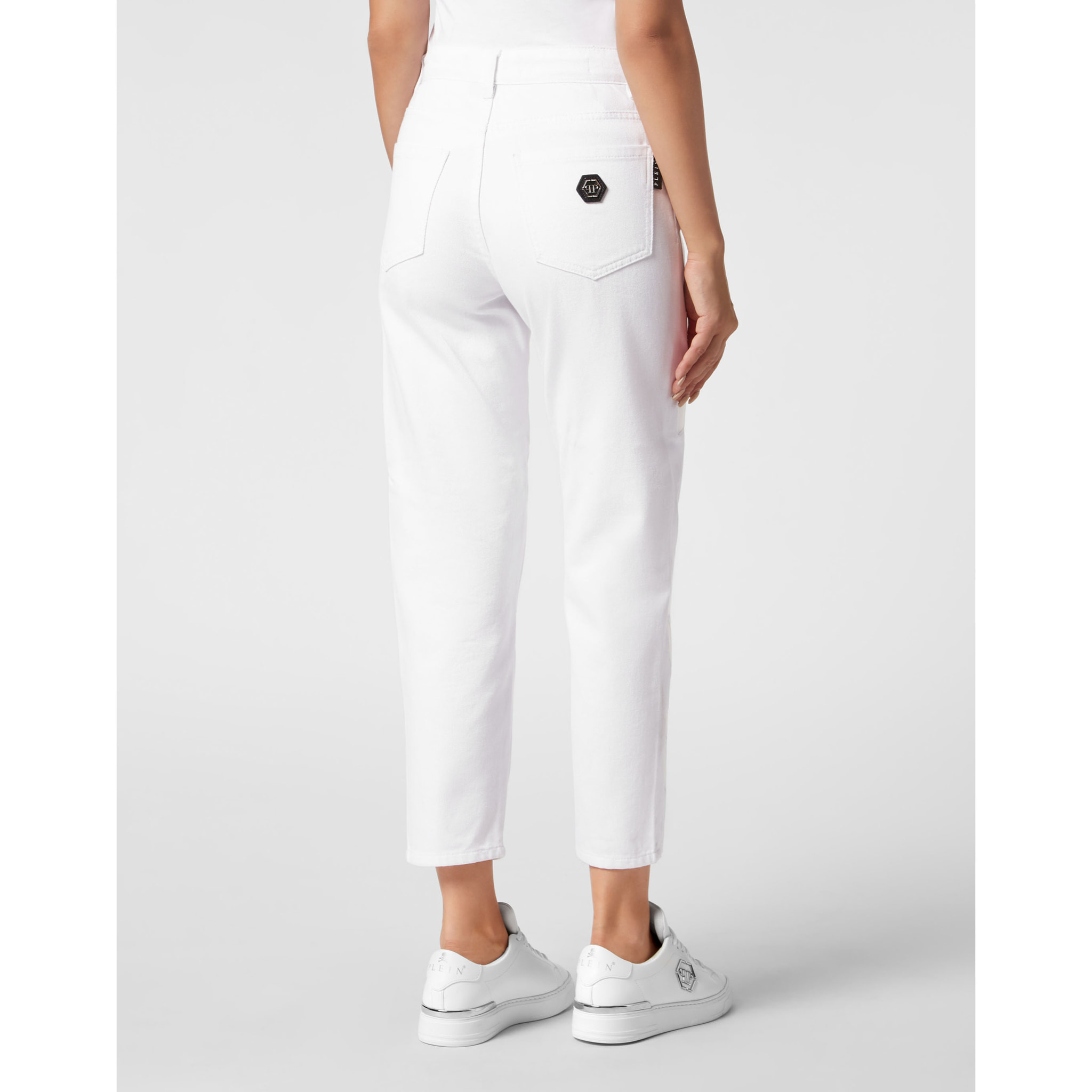 PHILIPP PLEIN Jeans dal taglio mom HEART