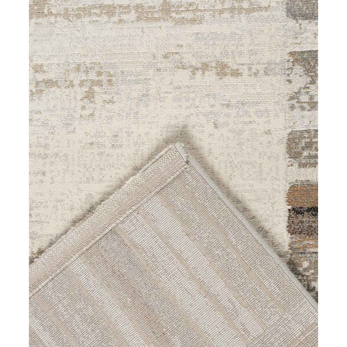 Tappeto Moderno Disegno Cornice Salotto Beige