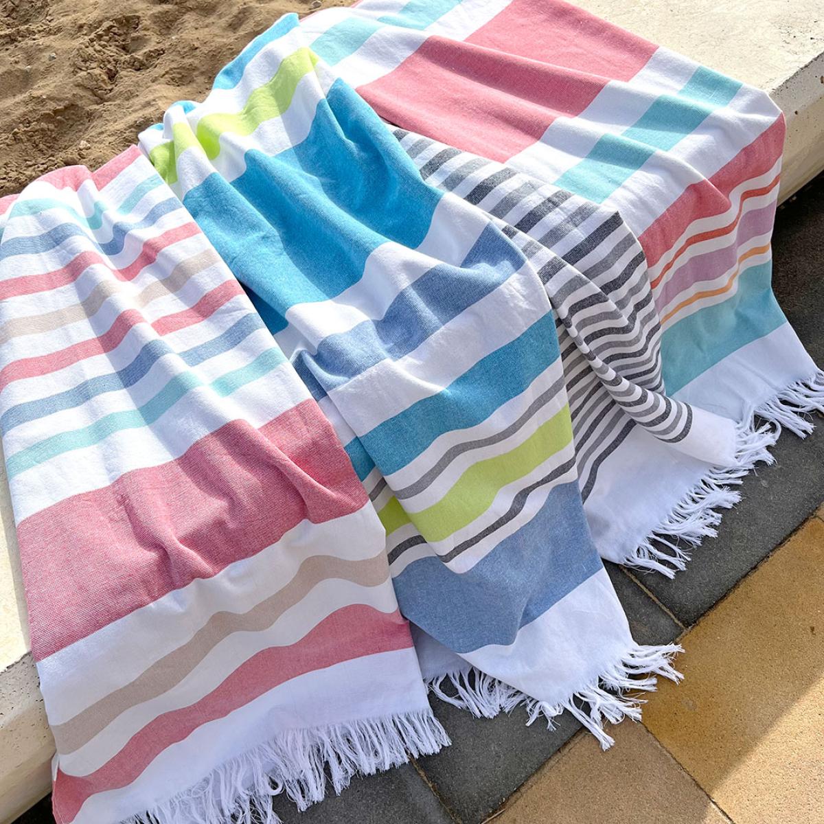 Fouta pestamal 100% coton FORMENTERA 90x170 cm