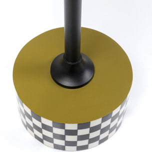 Table d'appoint Domero Checkers 25cm verte Kare Design