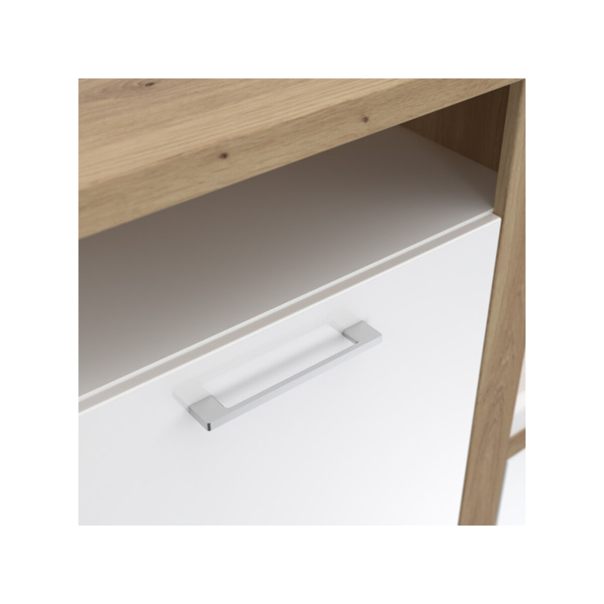 Vestiaire d'entrée avec banc et miroir L. 128 cm - TOULOUSE