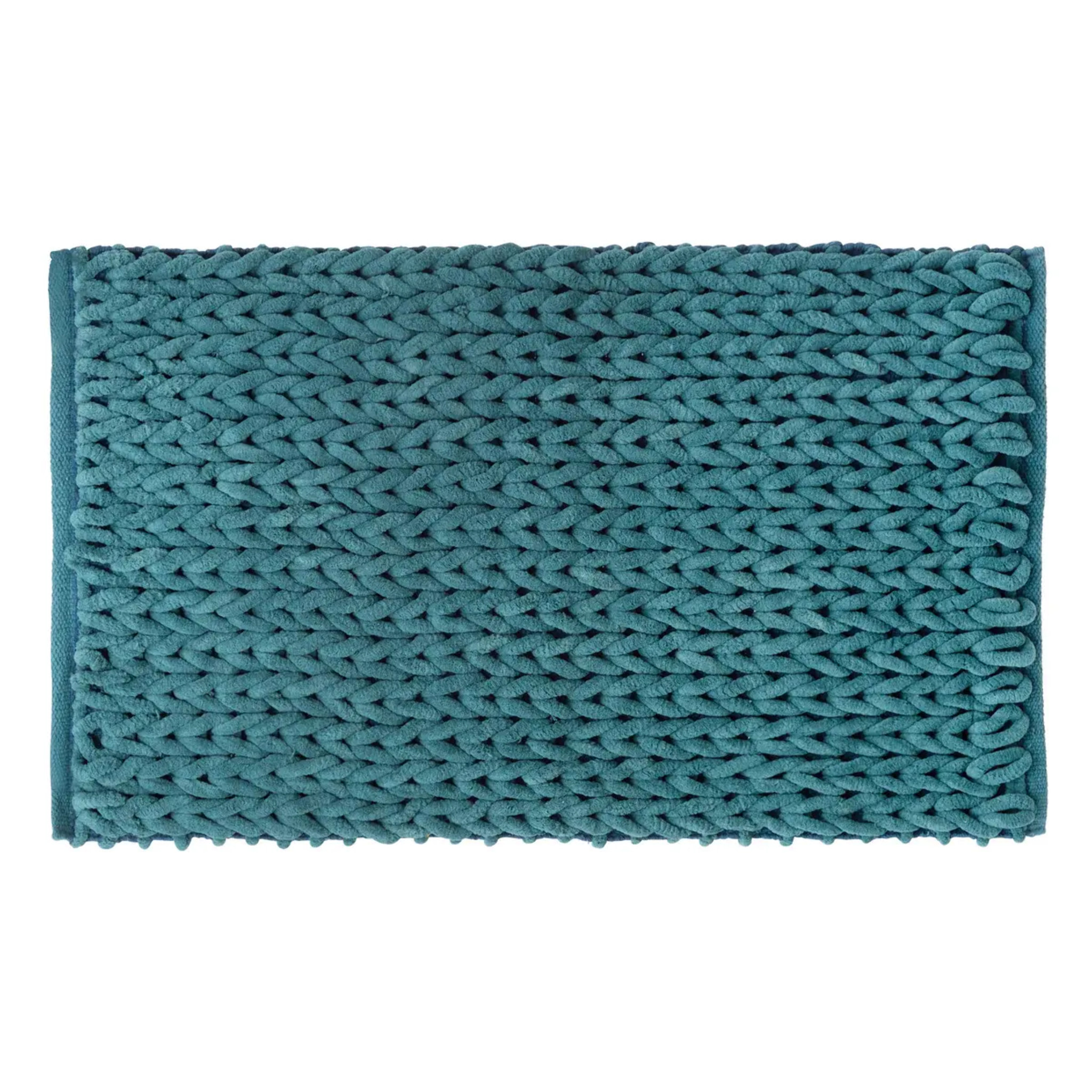 Tapis de bain 50x75cm "Colorama" bleu pétrole