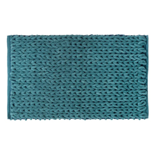 Tapis de bain 50x75cm "Colorama" bleu pétrole