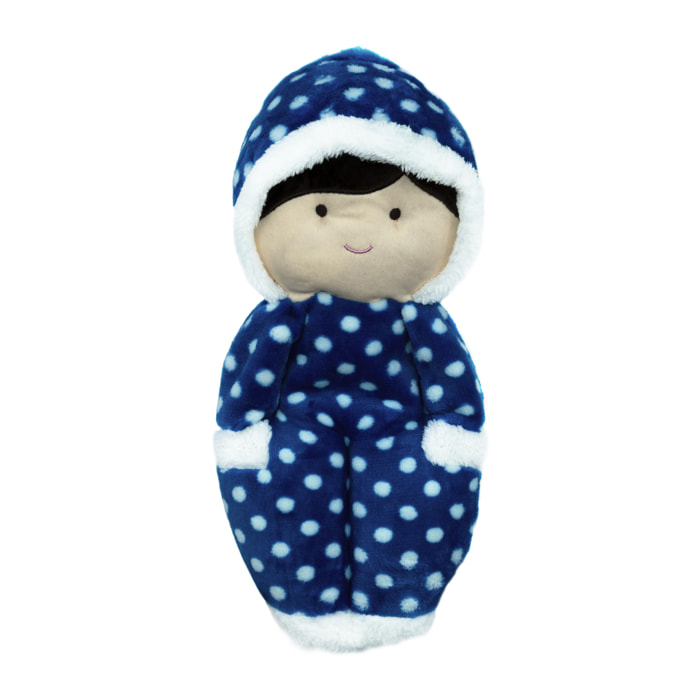 PELUCHE TÉRMICO: BEBE NIÑO AZUL MARINO