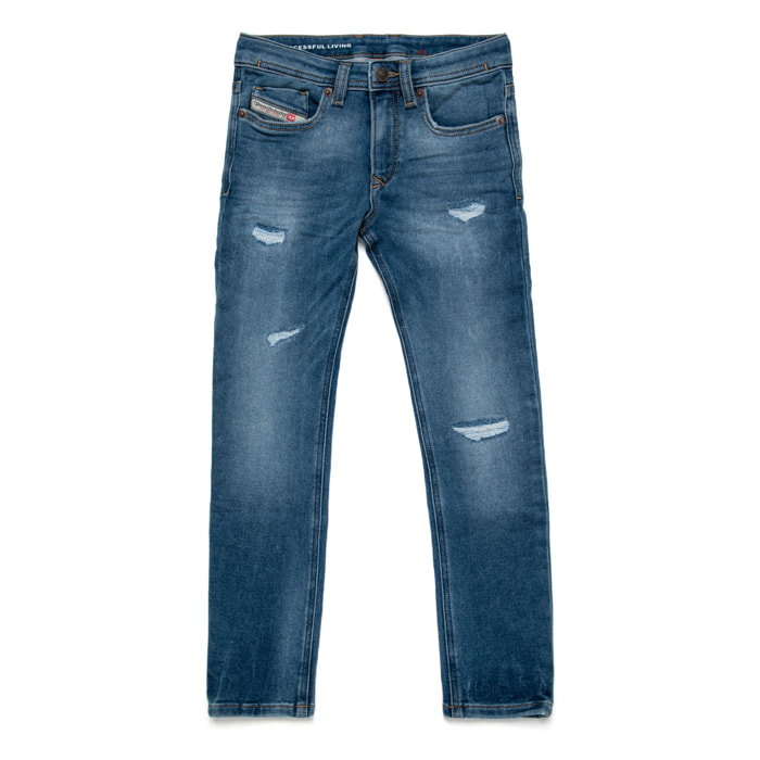 Jeans - skinny fit - cotone - blu denim