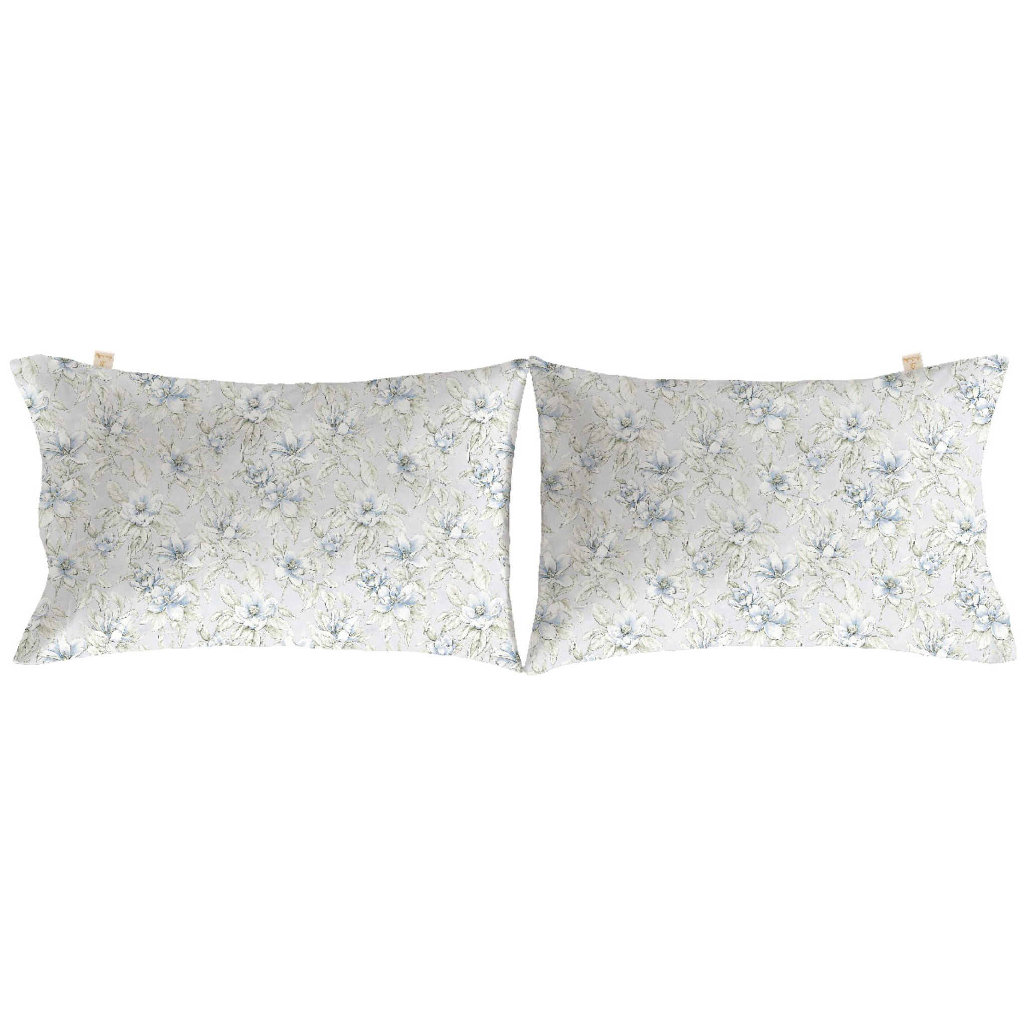 2 Fundas de almohada 50x75 cm azul JEREZ - 100% algodón -