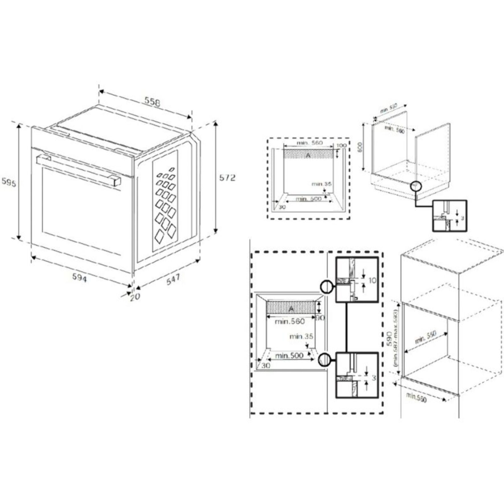 Four encastrable BEKO BBIE12300XD - Hydrolyse - Chaleur tournante
