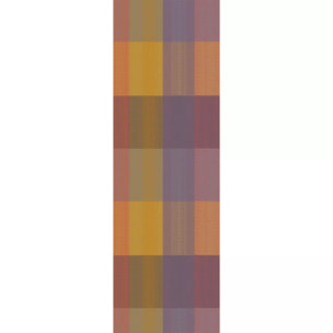 Chemin de table pur coton motif jacquard violet Mille ecossais velvet