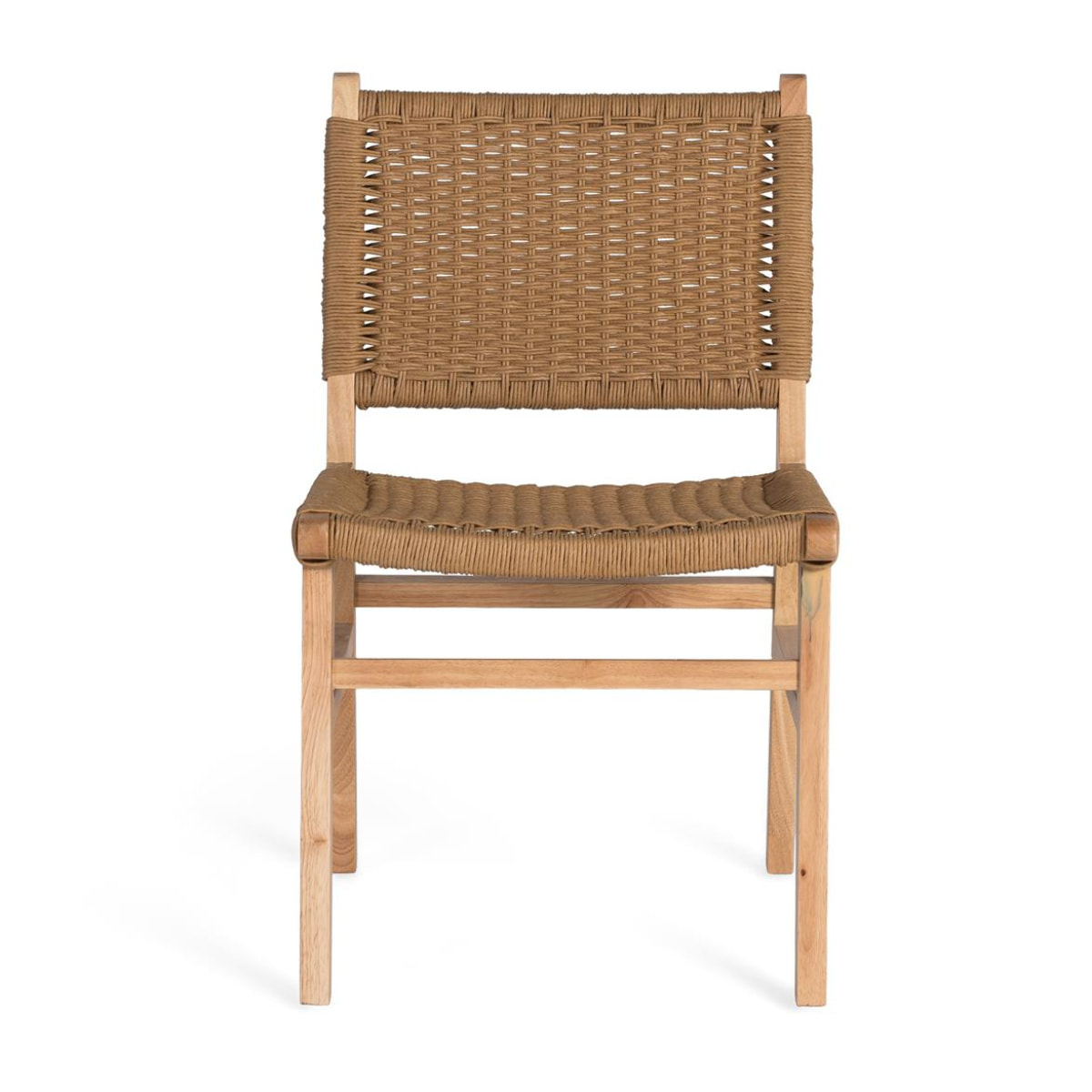 Silla de Madera de Caucho 50 Cm Estilo Contemporáneo