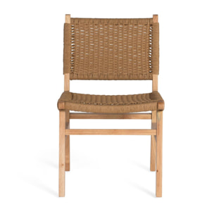 Silla de Madera de Caucho 50 Cm Estilo Contemporáneo