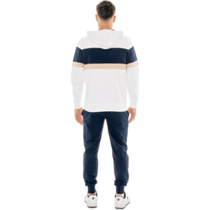 Tuta da uomo pull on con cappuccio in cotone non garzato Leone Easy