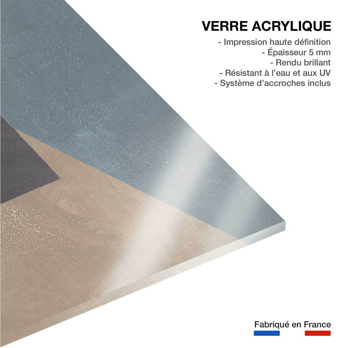 Tableau Soie bleue sarcelle Tableau plexiglas