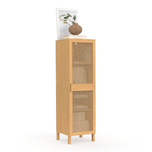Armoire Eve 1 porte cannage H120cm