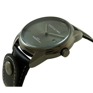 Reloj Devota & Lomba DL009M-01BKBLACK Hombre Analogico Cuarzo con Correa de Piel