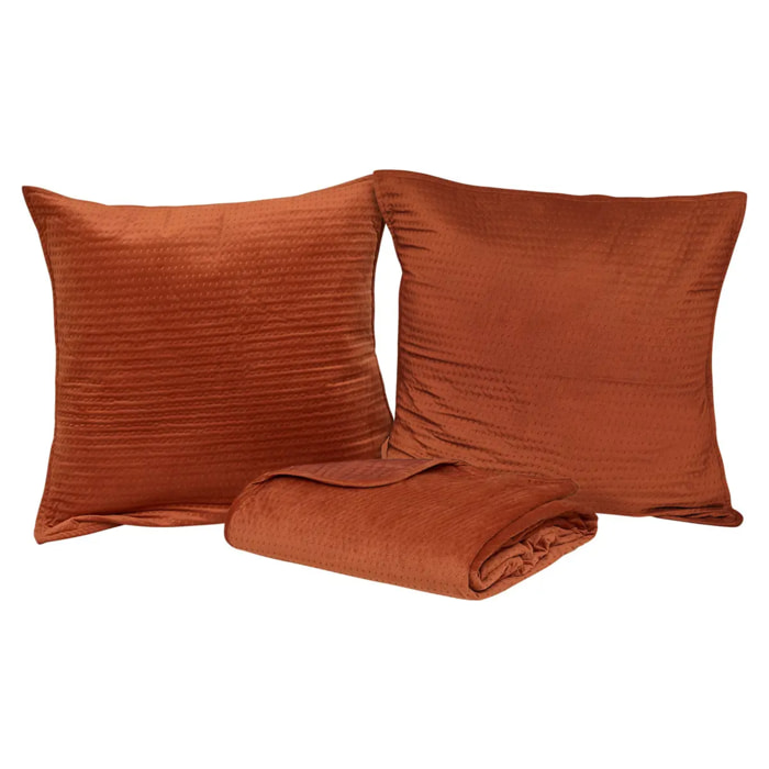 Dessus de lit Lilou terracotta 260x240cm
