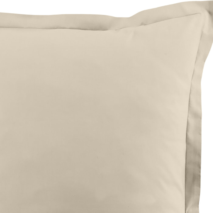 Lot De 2 Taies D'oreiller 100% Coton 57fils Grege