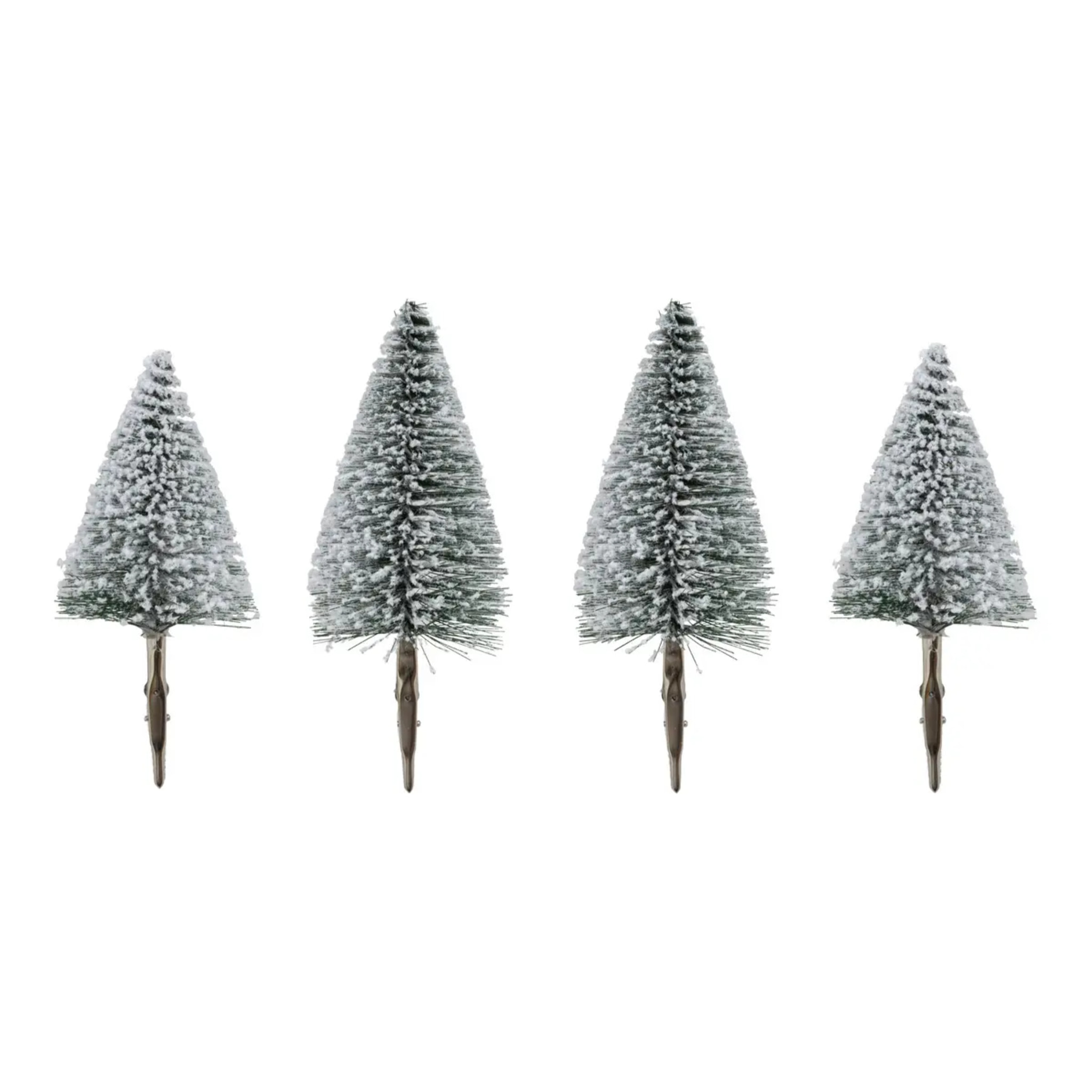 Décoration de sapin sapin x4 vert 15cm
