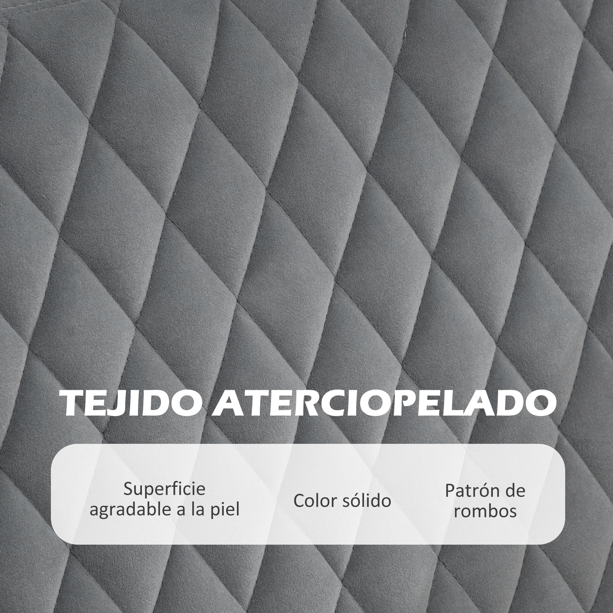 Sofá de 2 Plazas Tapizado en Terciopelo Sofá de Salón con 2 Almohadas Reposabrazos y Patas de Acero Doradas Sofá Pequeño Carga 240 kg para Dormitorio Oficina 124x69x76 cm Gris