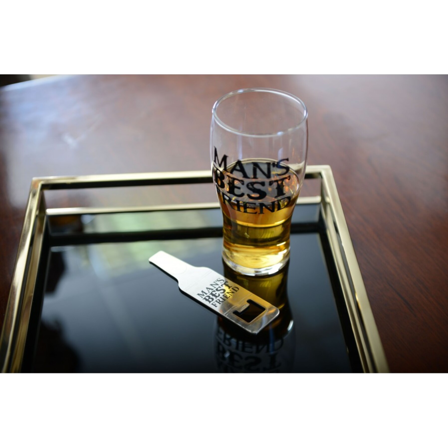 Verre a biere coffret cadeau decapsuleur