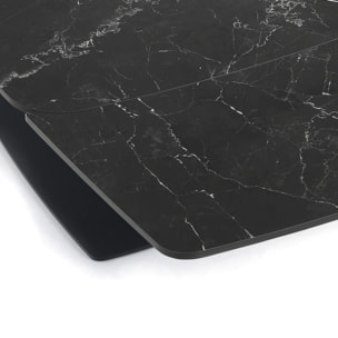 ORESTELUCHETTA Tavolo allungabile BOYLE BLACK MARBLE