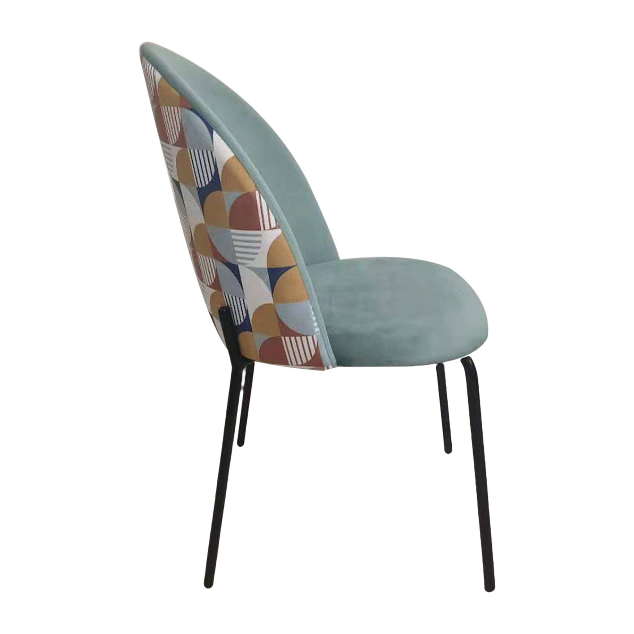 Chaise Bicolore Retro Geo - Lot De 2
