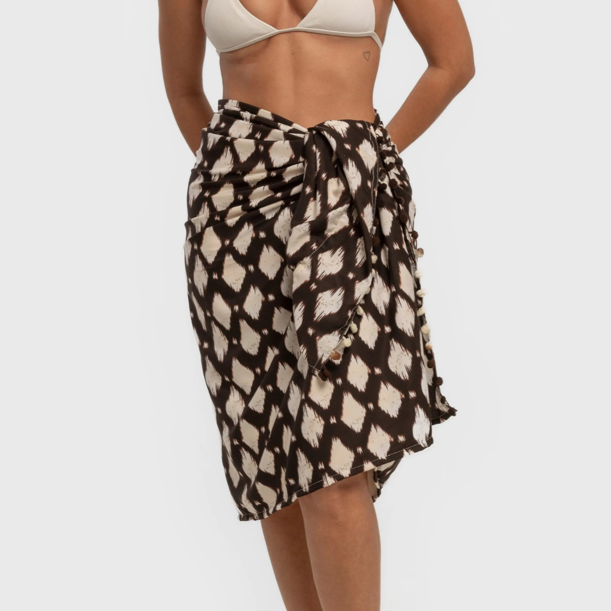 Confezione asciugamano sarong + borsa orlando