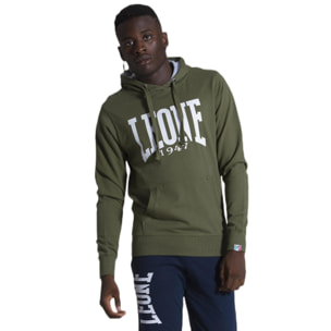 Sudadera con capucha hombre Leone 1947 Apparel algodón logo grande