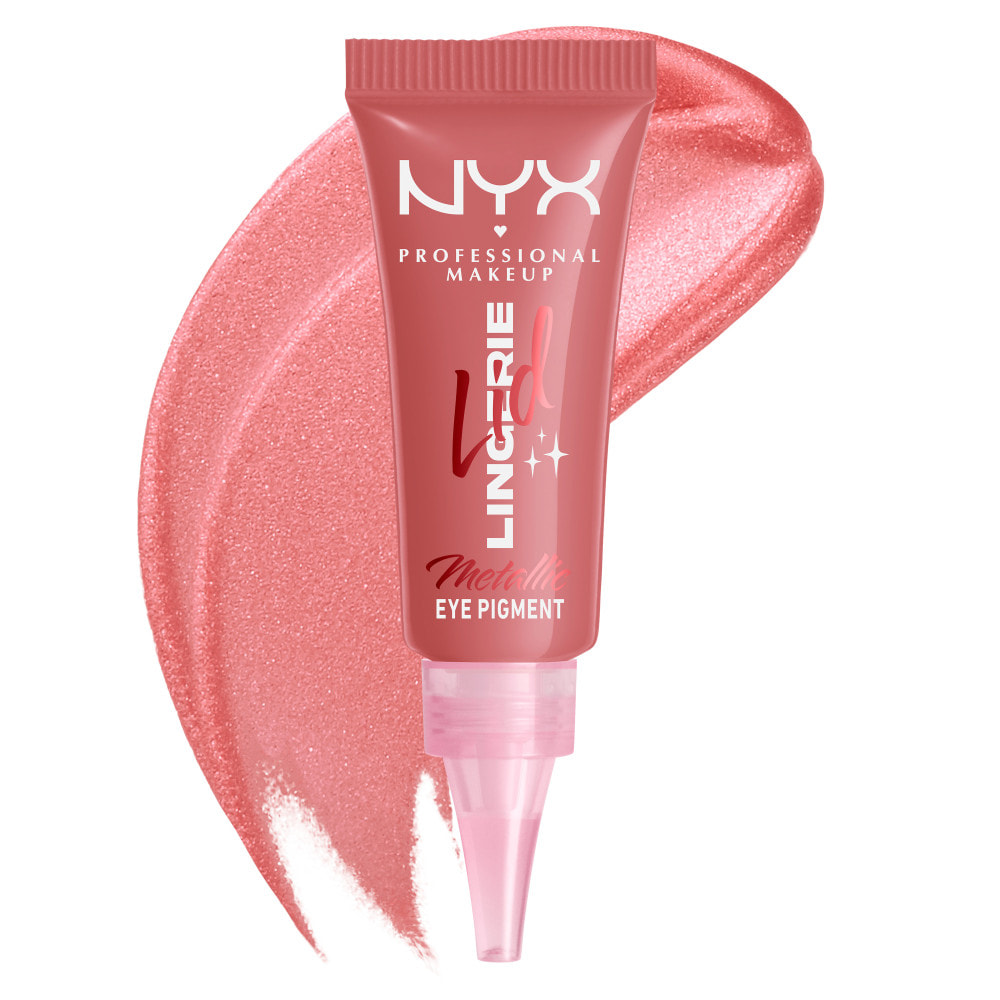 NYX Professional Makeup Lid Lingerie Ombre à Paupières Liquide Fini Mat ou Métallique RISKY ROSE