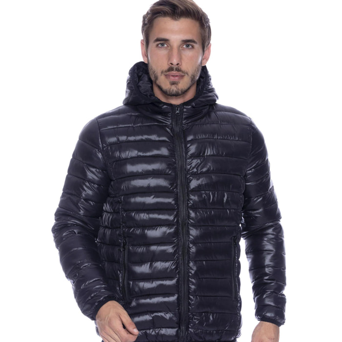 Plumífero de hombre con capucha y cremallera Chaquetas