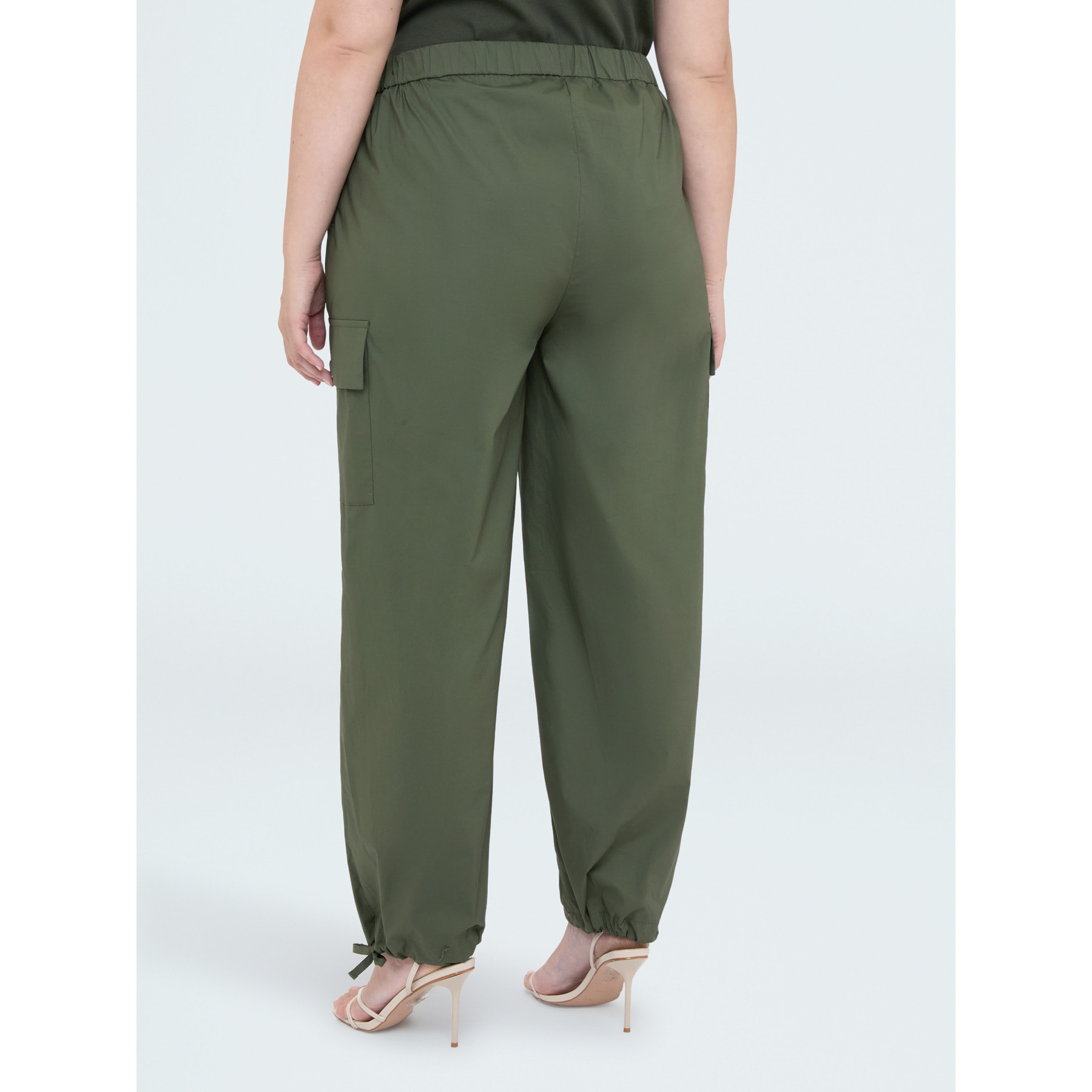 Fiorella Rubino - Pantaloni cargo in cotone - Verde militare