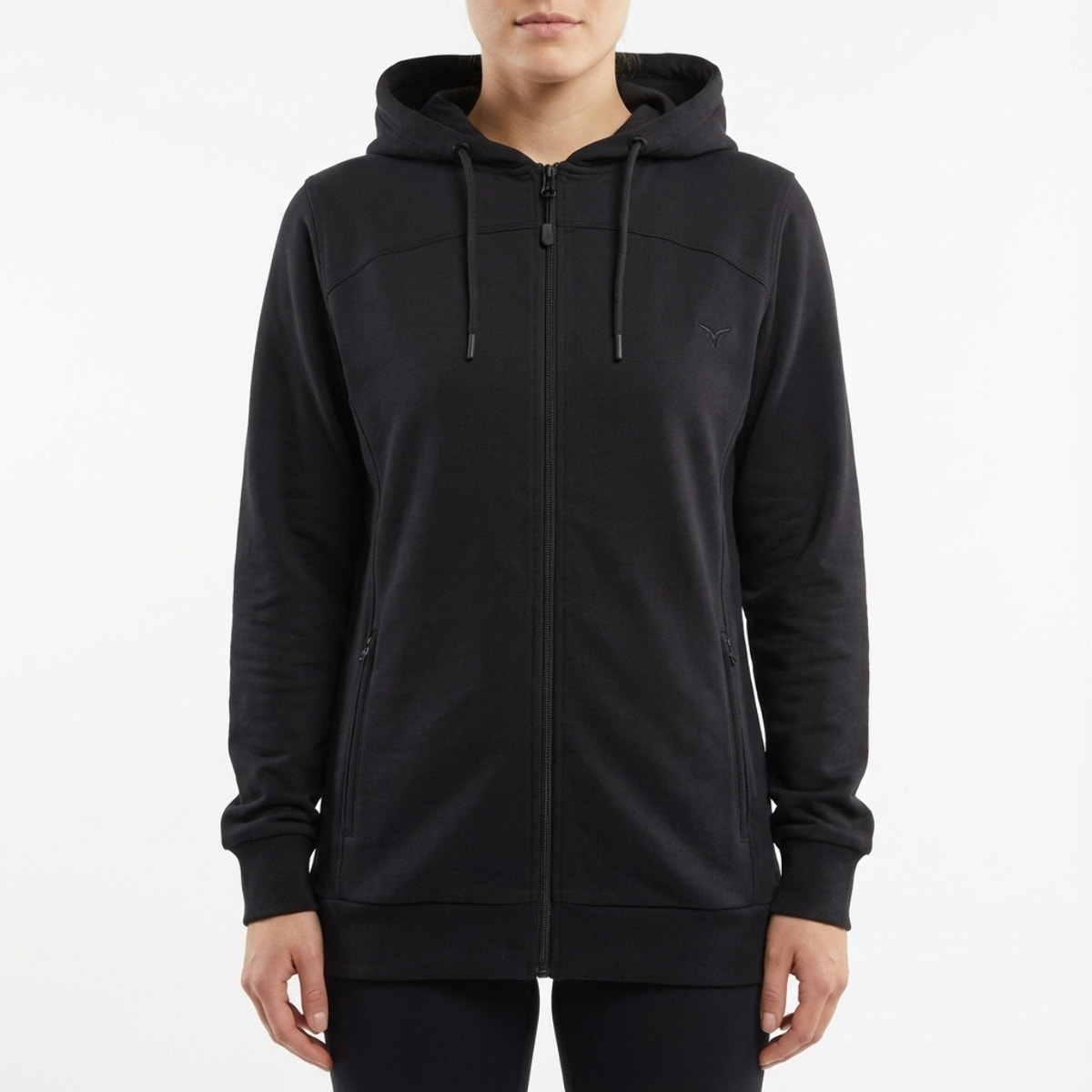 Giacca da training oversize con cappuccio nero