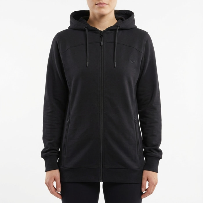 Giacca da training oversize con cappuccio nero