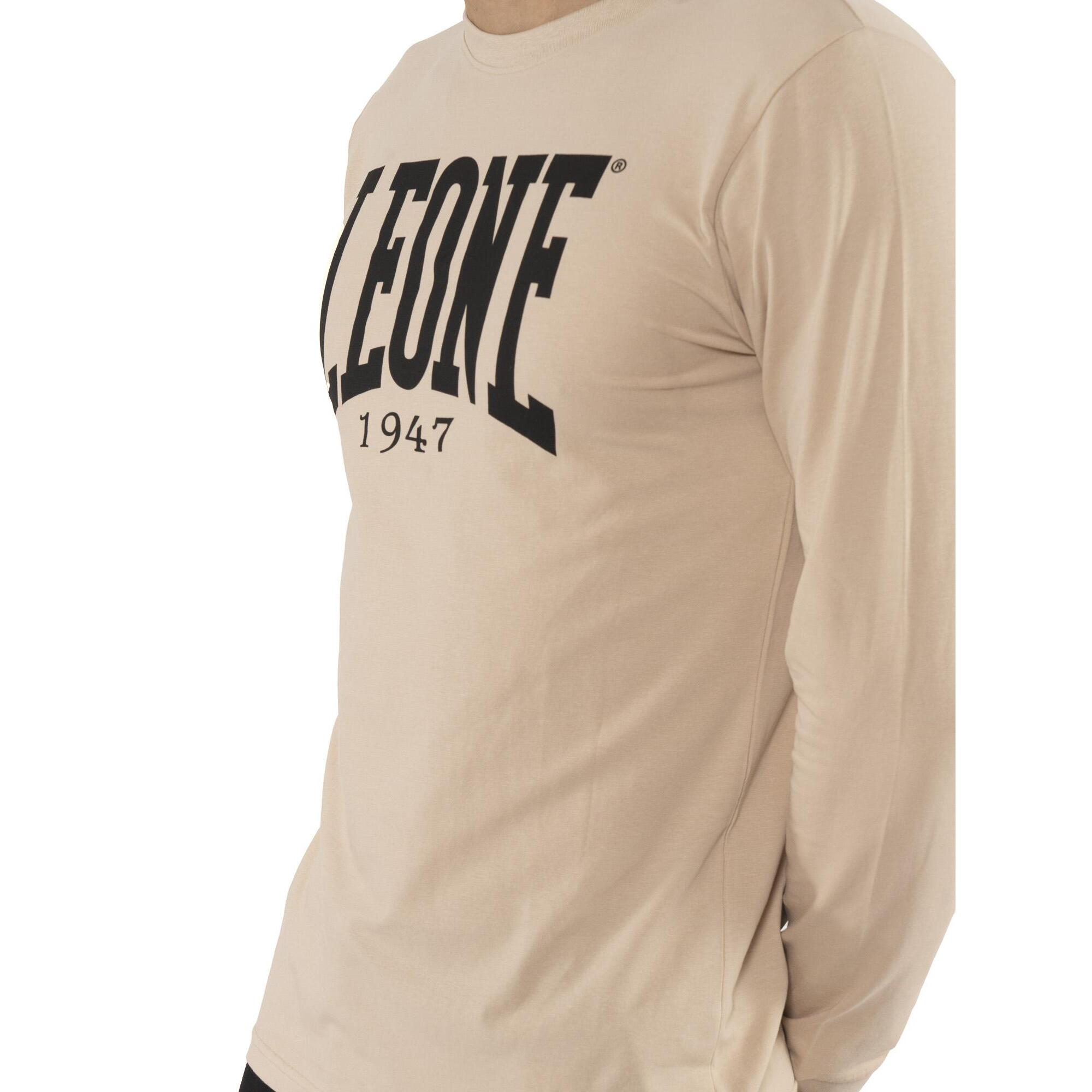 Camiseta de hombre Leone Basic de algodón de manga larga