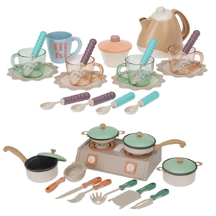 Well home set de menaje de cocina con estilo aleatorio de juego de cocina o juego de té