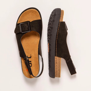 Sandalias 1719 NOBUCK BLACK /RHODES color Black