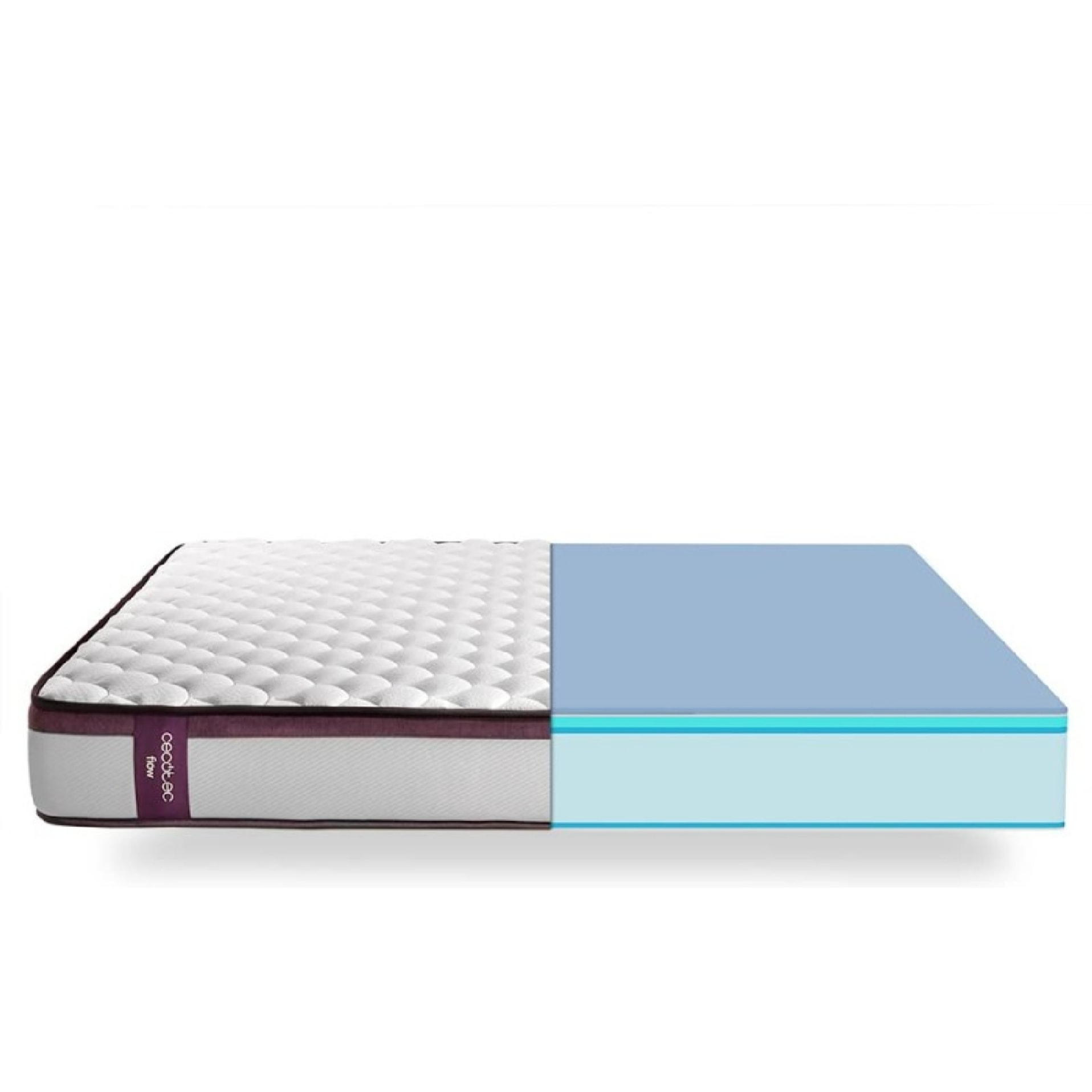 Cecotec Colchón Viscoelástico ViscoSense Flow PureVital 3900 105x190. Multicapa
