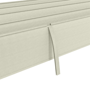 Toile de rechange pour pergola rétractable 3 x 2,15 m polyester haute densité 180 g/m² anti-UV30+ crème