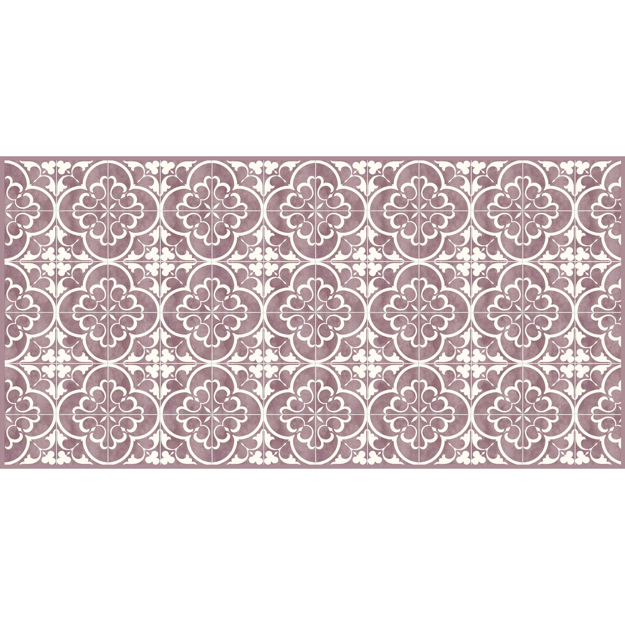 Alfombras vinílicas de Ceramiko - Tréboles Burdeos