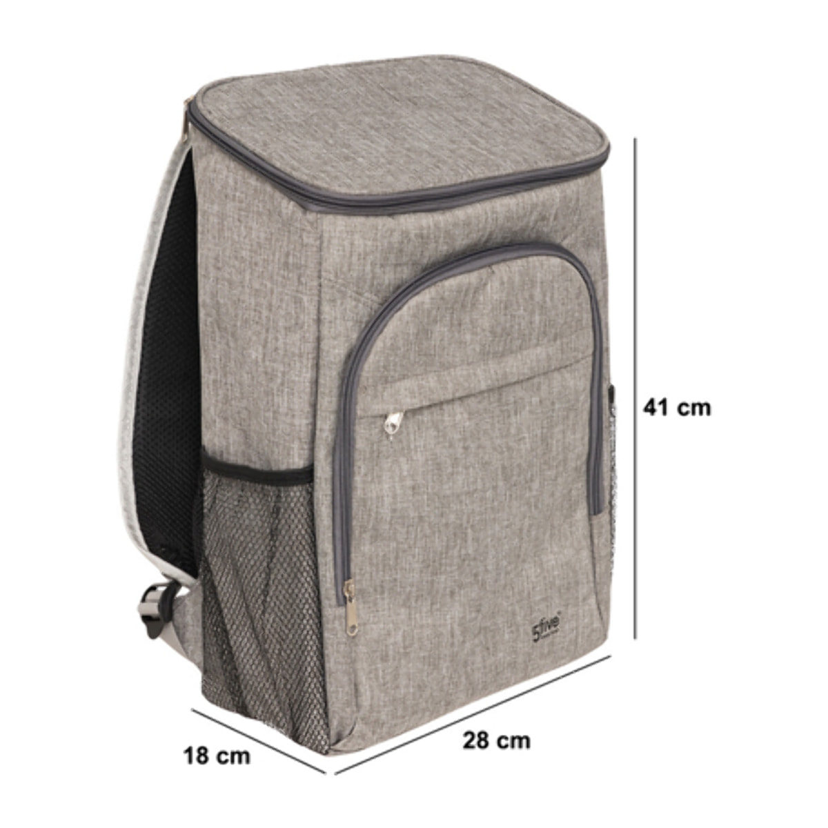 Sac à dos isotherme gris 18cm