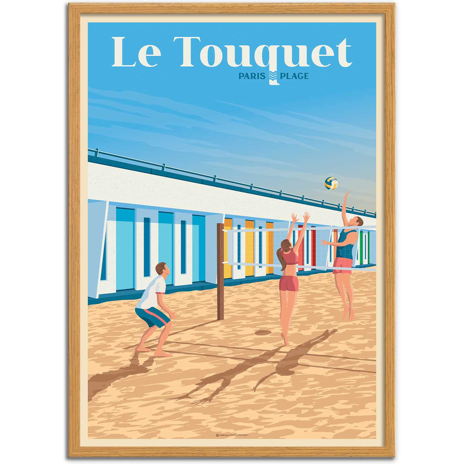 Affiche - Le Touquet - Olahoop Travel Posters