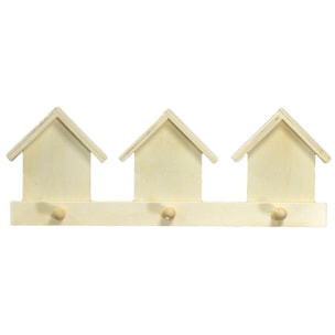 Appendino in balsa, casette a 3 posti cm35x13x5