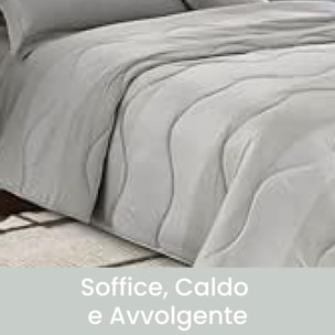 INTRECCI Piumino Singolo, 170 x 260 cm, Piumino Ecologico, Caldo, Invernale, 300 g/m², Anallergico e Antiacaro, Made in Italy, Lavabile in Lavatrice, Soffice, Morbido. Fantasia: Linee Classic
