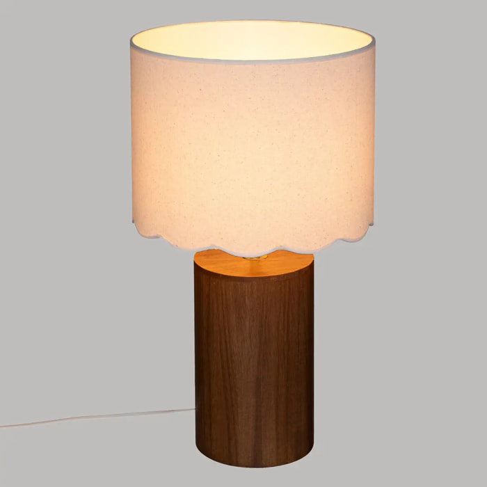 Lampe à poser "Vania" H50cm marron